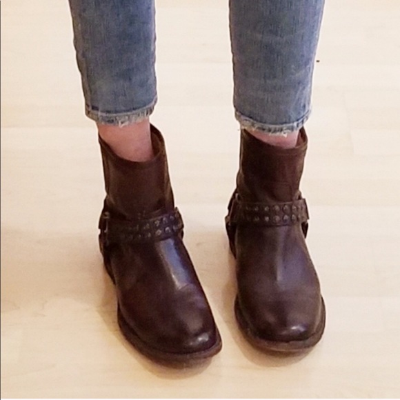 Frye Shoes - Frye Phillip Studded Harness Ankle Boots